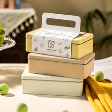 热款烘焙饼干包装盒手提伴手礼盒马口铁盒包装雪花酥空盒现货批发