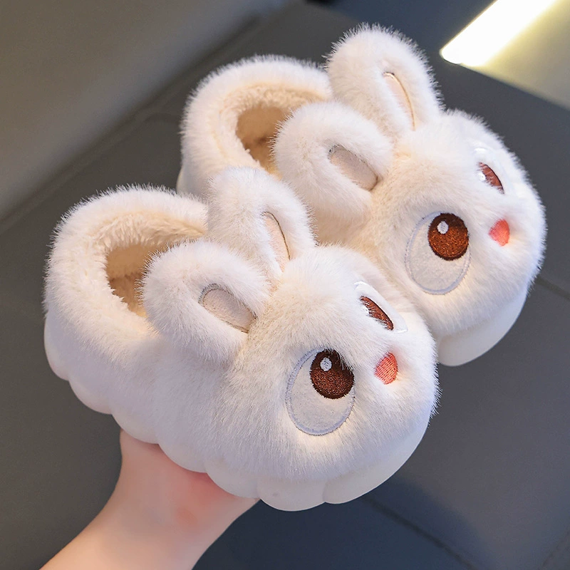 Детские зимние тапочки для мужчин и женщин, тёплая детская сумка, платформа обуви, семейный стиль