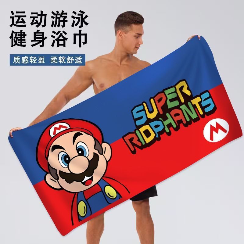 Quick dry beach cartoon bath towel for gym