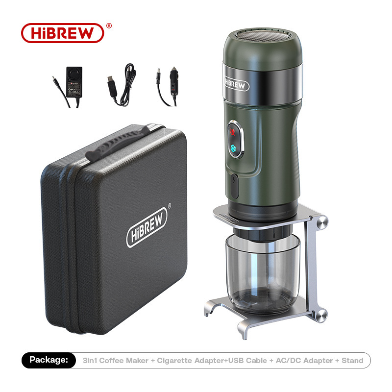 HiBREW Portable Coffee Machine Espresso Small Mini Wireless Car Outdoor Camping Style Home