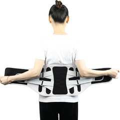 New heat-pressed waist belt, breathable waist belt, adjustable support waist fixed belt, fitness steel plate support belt