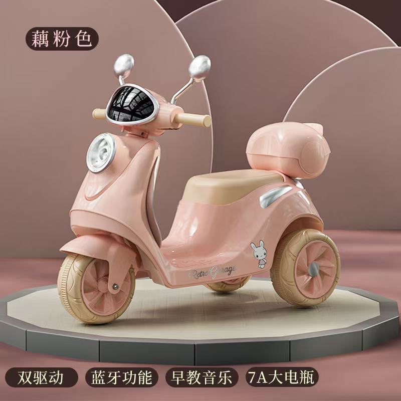 motocicleta eléctrica para niños triciclos para niños varones y mujeres coche de batería para niños se puede sentar en el coche de juguete de control remoto