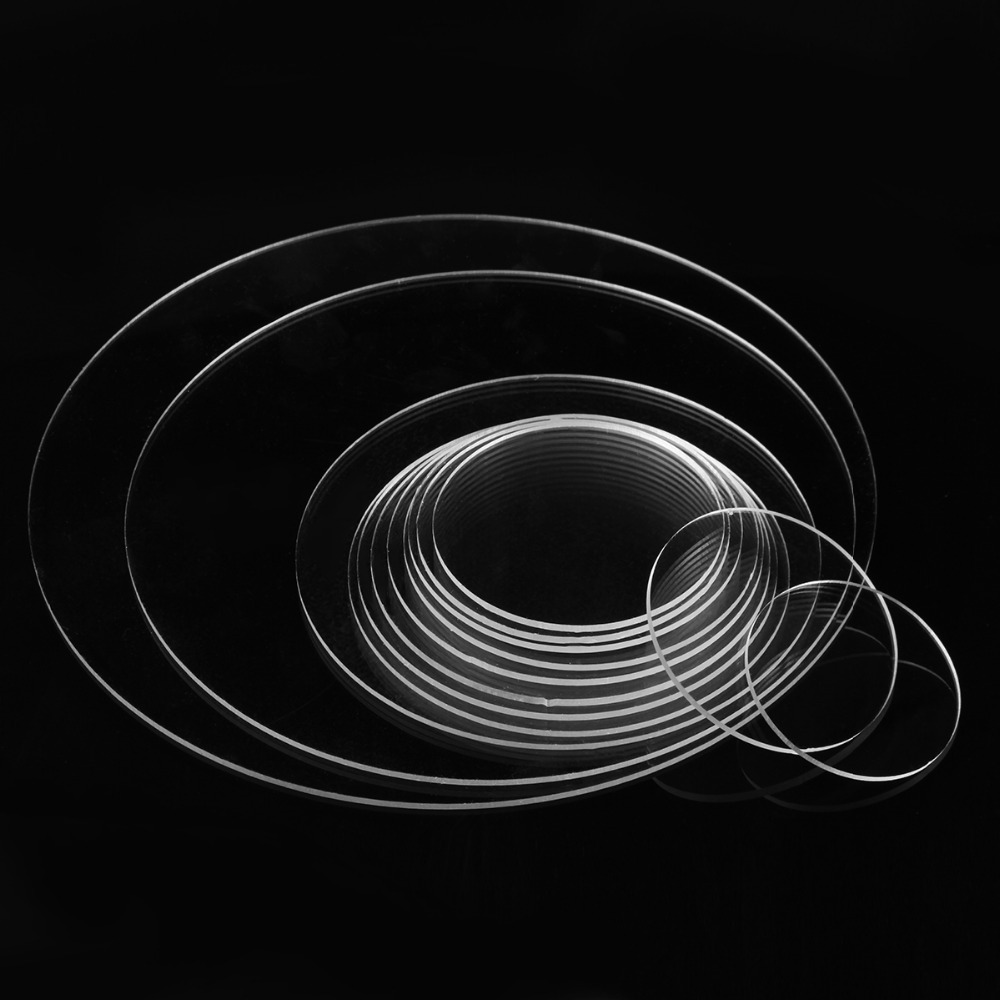 Tablero redondo de acrílico tablero de exhibición de pastel de plexiglás transparente paleta de pastel uso repetido tablero de decoración redonda