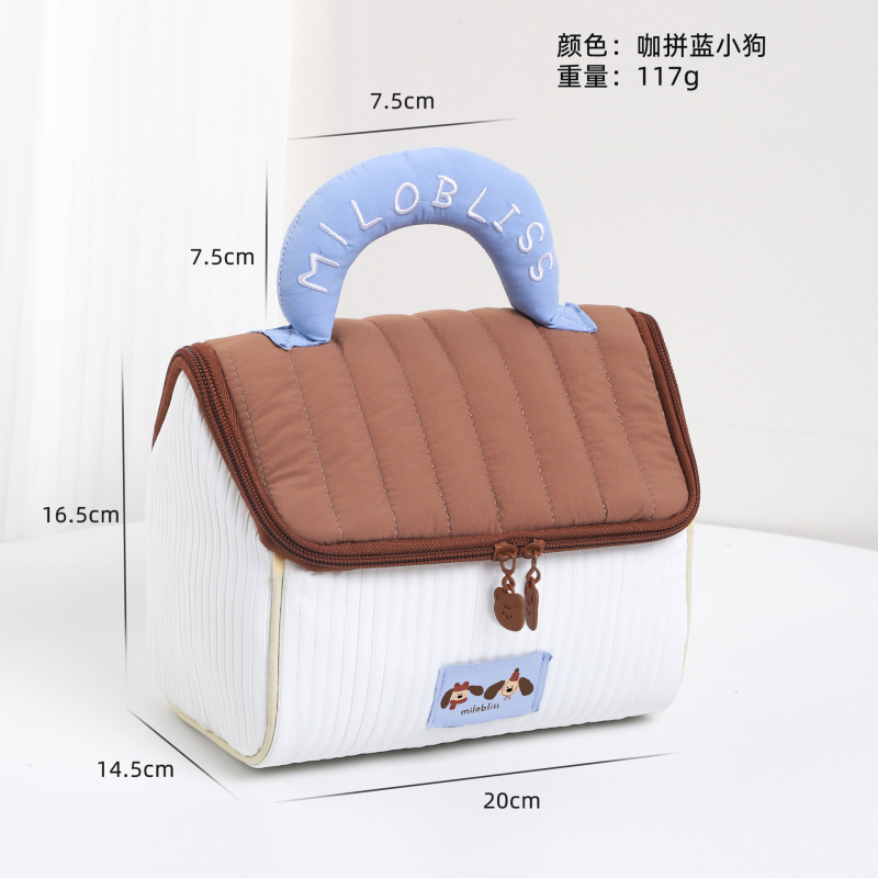 かわいいハウス化粧品バッグ大容量キャビンポータブル収納袋結婚式満月お土産収納袋|undefined