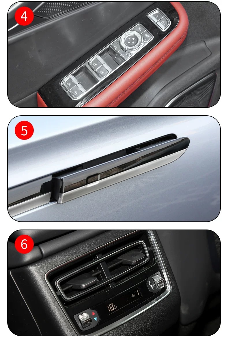 Suitable for 22-25 Models of Lincoln Z Interior Protection Film, Instrument Navigation Screen Film, Gear Shift and Air Conditioning Film, High-Definition Tpu