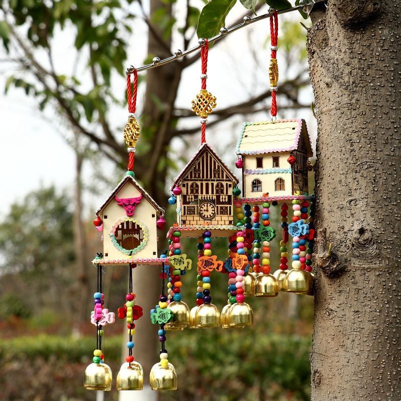 做挂件墙饰壁挂民族特色餐厅可茶艺馆装饰木屋风铃