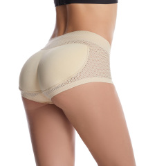 Cross-border European and American breathable fake butt lifting pants with fixed sponge pads for plump buttocks, beautiful buttocks, peach buttocks, tight-fitting bottoming underwear
