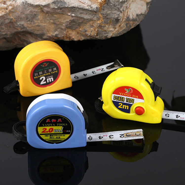 淘货源跨境微供 亚细亚塑壳2米尺 合尺 拉尺 2m钢卷尺耐磨高精度