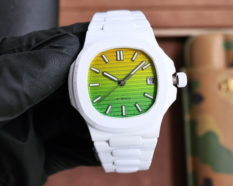 Black and white ceramic watch Nautilus 5711 all-ceramic waterproof mechanical watch fully automatic mechanical men's watch