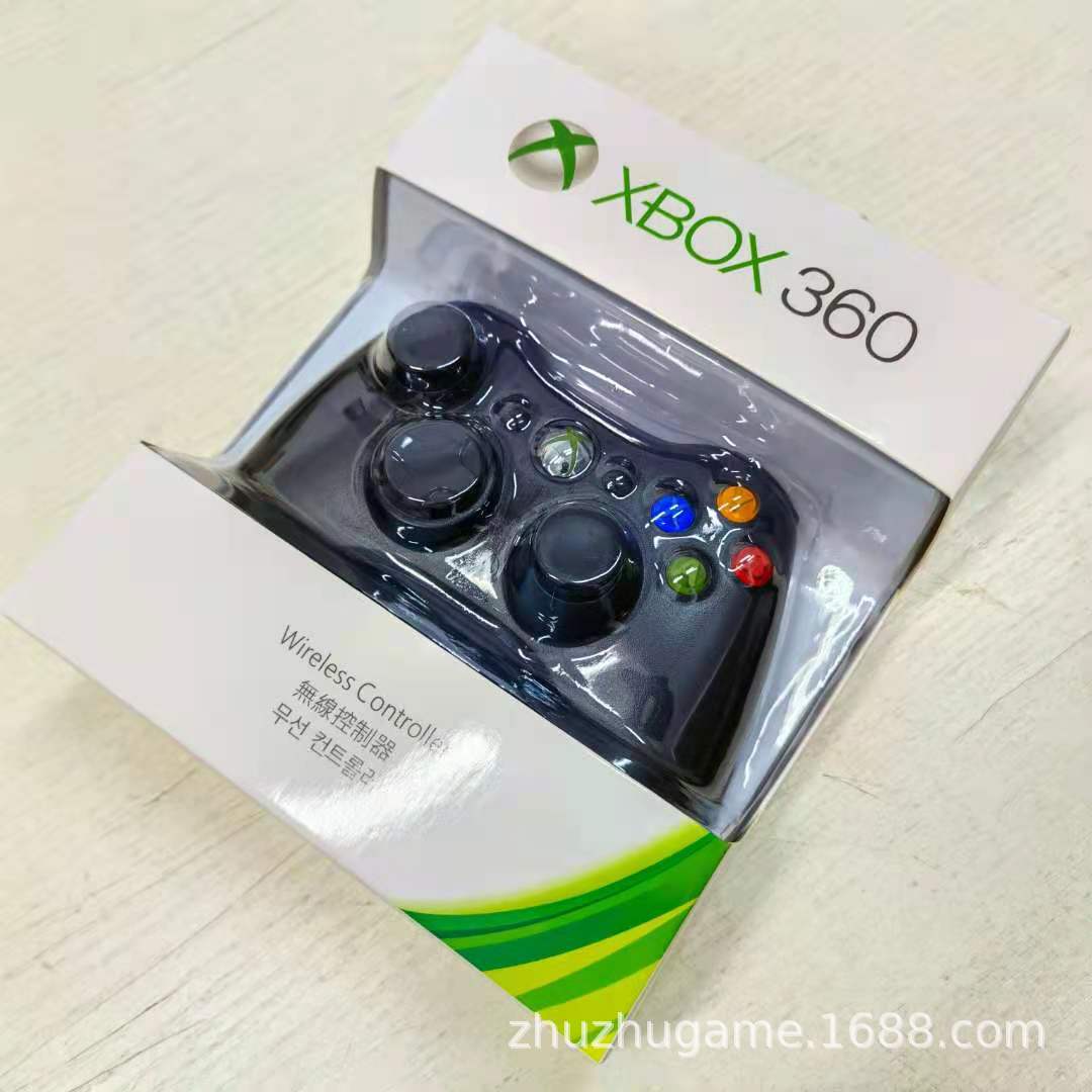 热销Xbox360无线手柄 (XBOX360)xbox360无线手柄 新款包装 黑色