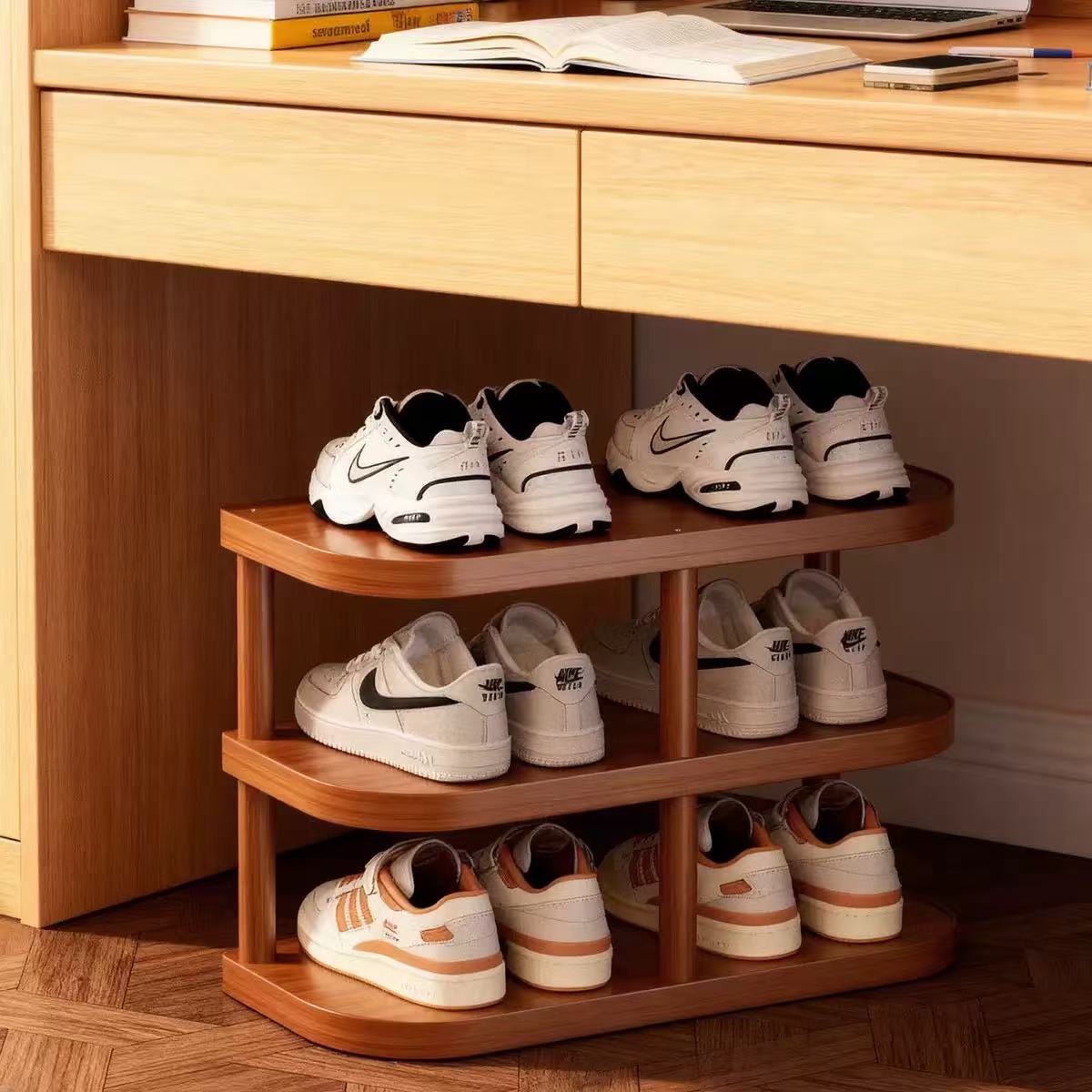 Simple Shoe Rack for Narrow Entranceways, Multi-Layer, Space-Saving, Suitable for Dormitories and Home Use, Aesthetically Pleasing, Compact Storage Shoe Rack
