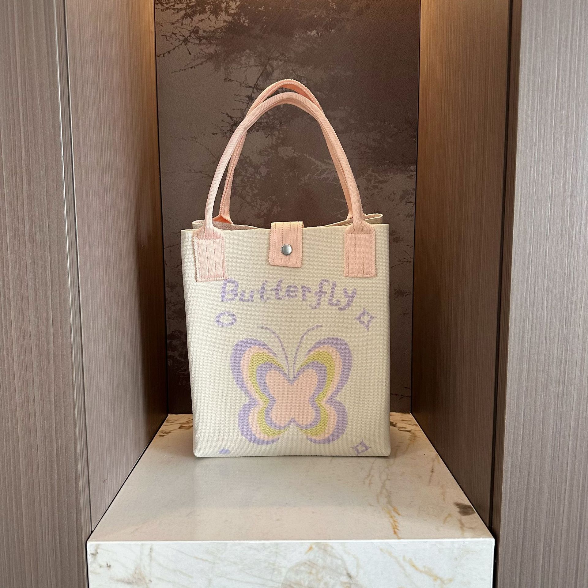 Catuones lindas bolsas de punto bolsas de almacenamiento de viaje pequeño portátil hombro único oblicuo bolsas de teléfono móvil bolsas de mano de mujer versátiles