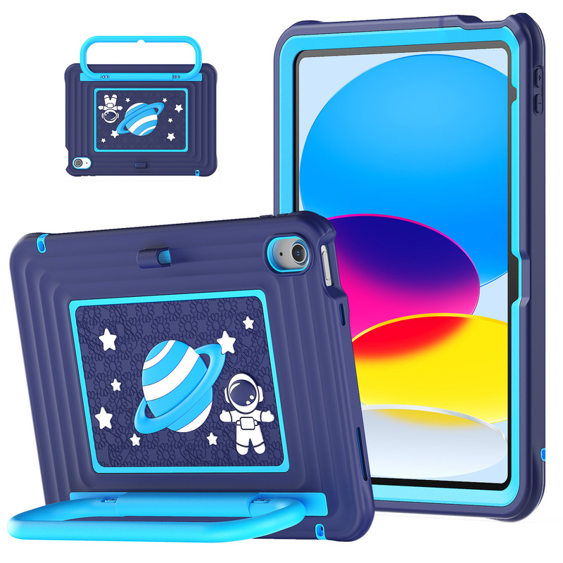 Suitable for iPad 11 A16 Tablet Protective Case 10Th Generation Portable Stand Mini7 Silicone Full-Cover Kidsren's Anti-Fall Case
