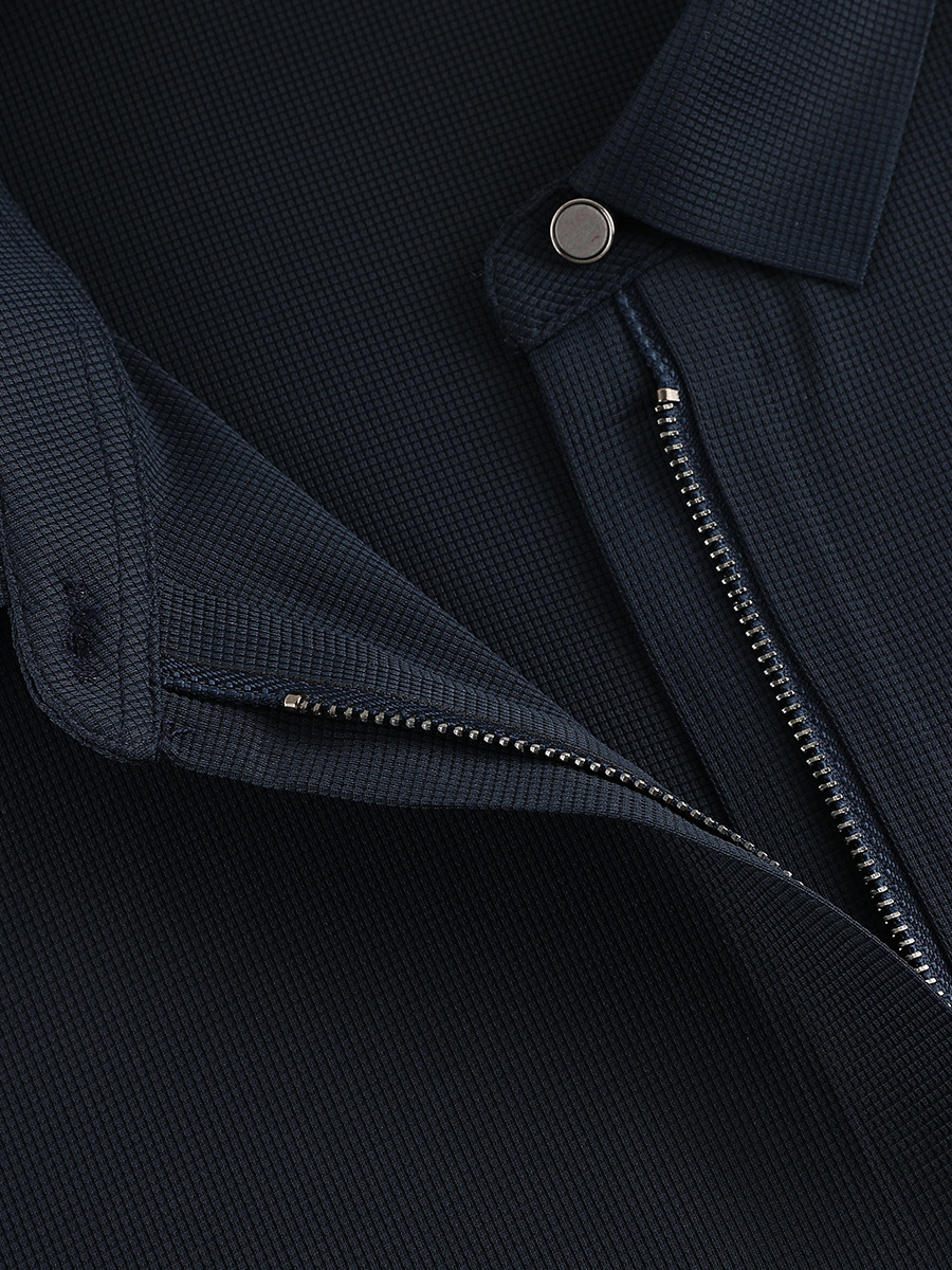 Camiseta de solapa de comercio exterior transfronterizo con cremallera completamente abierta Camiseta polo Camiseta de polo de manga corta para hombre Personalización de verano de alta gama