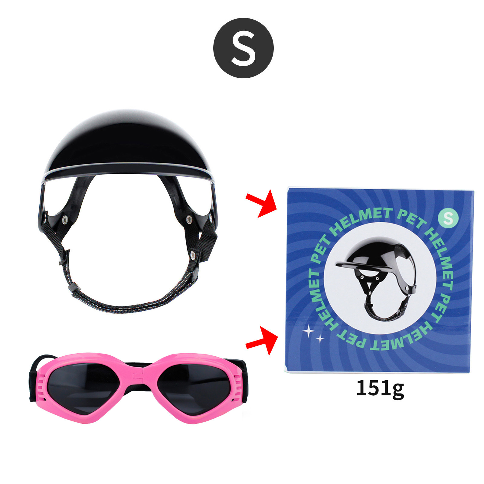 PET casco mascotas gafas a juego sombrero perro gato motocicleta casco de seguridad sombrero Accesorios Sombrero tocado