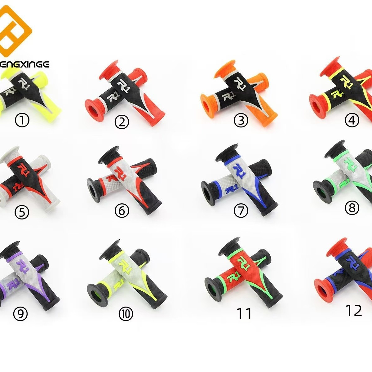 R1 motocicleta 3 colores pegamento de manija de modificación de vehículo todoterreno manija de 22mm de élite universal de color modificador