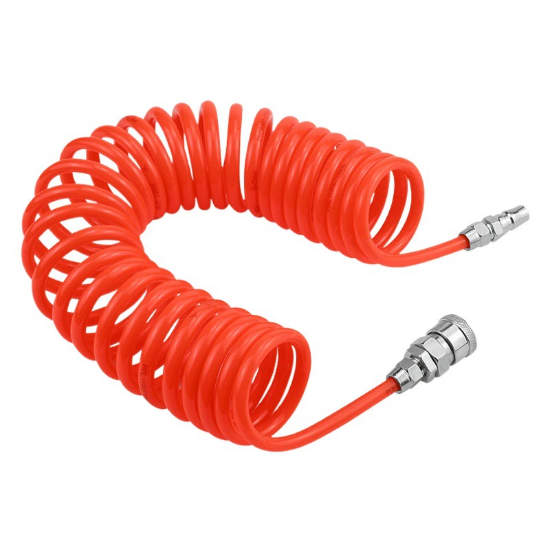 ПУ пружинная трубка воздушный шланг воздушный компрессор с быстроразъемным соединителем 6/8/10 мм воздушный насос телескопическая спиральная трубка высокого давления