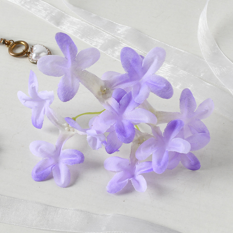 Simulación de flores de clavo de cereza cruz pinzas de cabello guirnaldas joyas diy boda decoración del hogar flores falsas