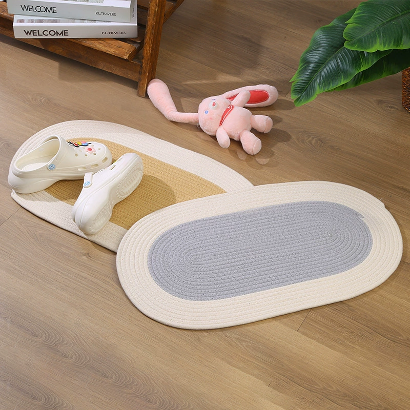 Производитель Японские ножные коврики дверные коврики в крыльцо коврики ручной работы хлопчатобумажные овальные коврики для ванной комнаты противоскользящие коврики оптовые полы