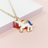 Cartoon cute necklace, metal chain, suitable for import