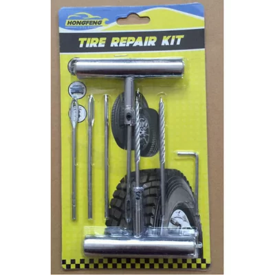 Threaded Drill Tire Repair Repair kit - 7-piece-metal-tire-repair-set