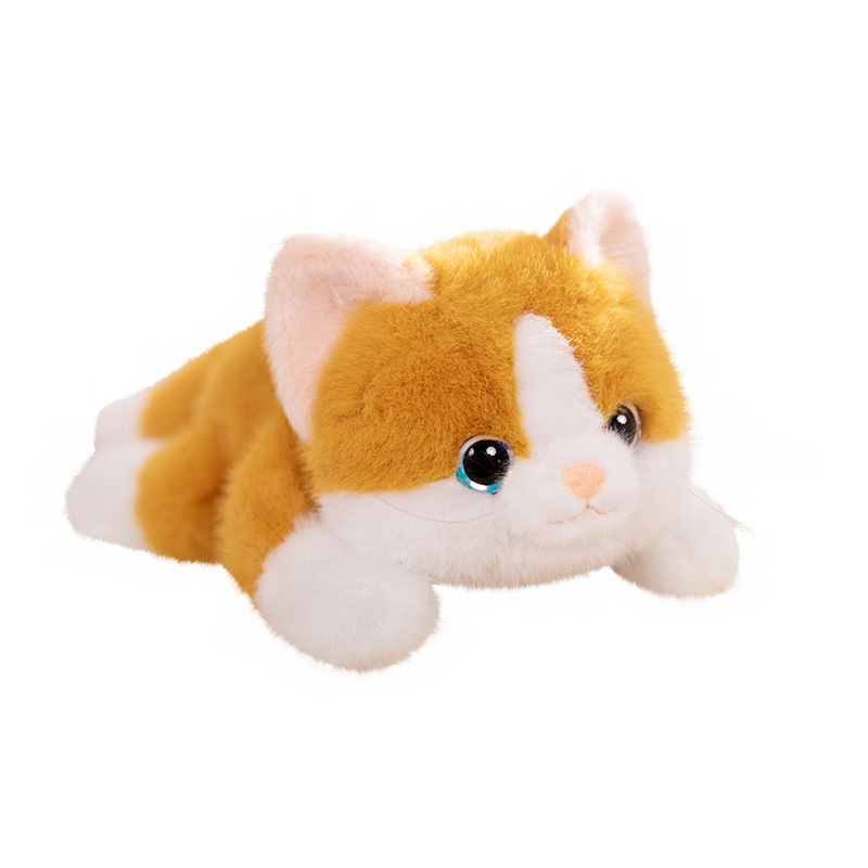 Muñecas de gato transfronterizas, muñecas de peluche, muñecas de gato blanco, muñecas de tela, regalo de cumpleaños para niños