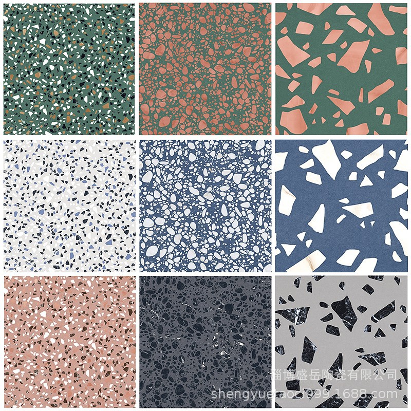 Barley grain Terrazzo floor tile colour TOILET ceramic tile Restaurant work clothes Floor tile