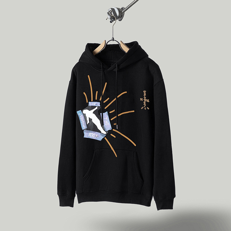 Marca de moda de rap hip-hop europea y americana TRAVIS marca compartida M Kee sudadera con capucha suéter chaqueta de pareja pantalones T SCOTT