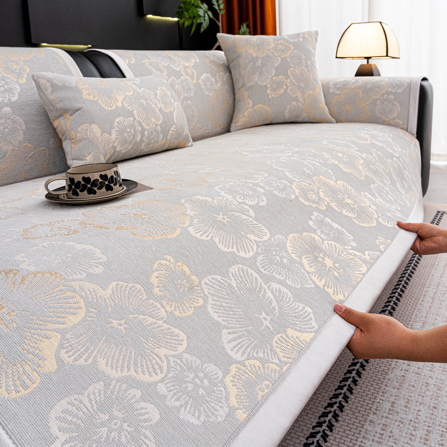 European Minimalist, French Romantic,Stretch Sofa Cover, Scratch-resistant Couch Slipcover, Non-slip Furniture Protector, Washable Elastic Cover, Pet_voghion.com