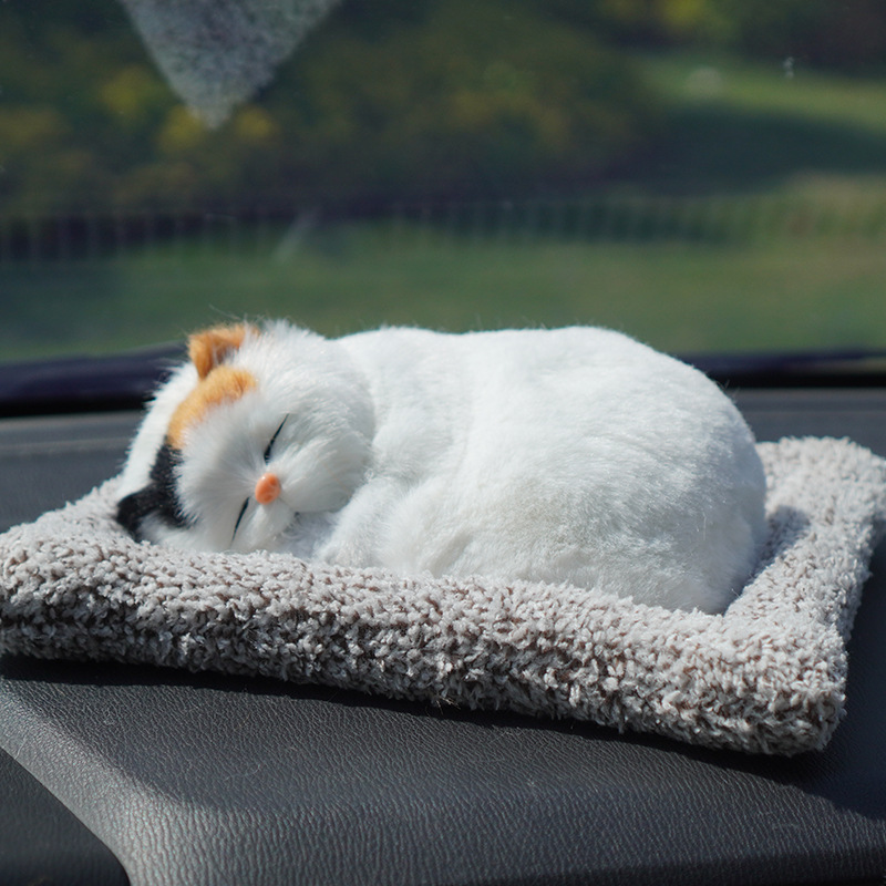 Llamará bolsa de carbón de bambú, simulación de perros, gatos, adornos para el hogar, adornos para el hogar, juguetes de peluche lindos, purificación de aire para automóviles.