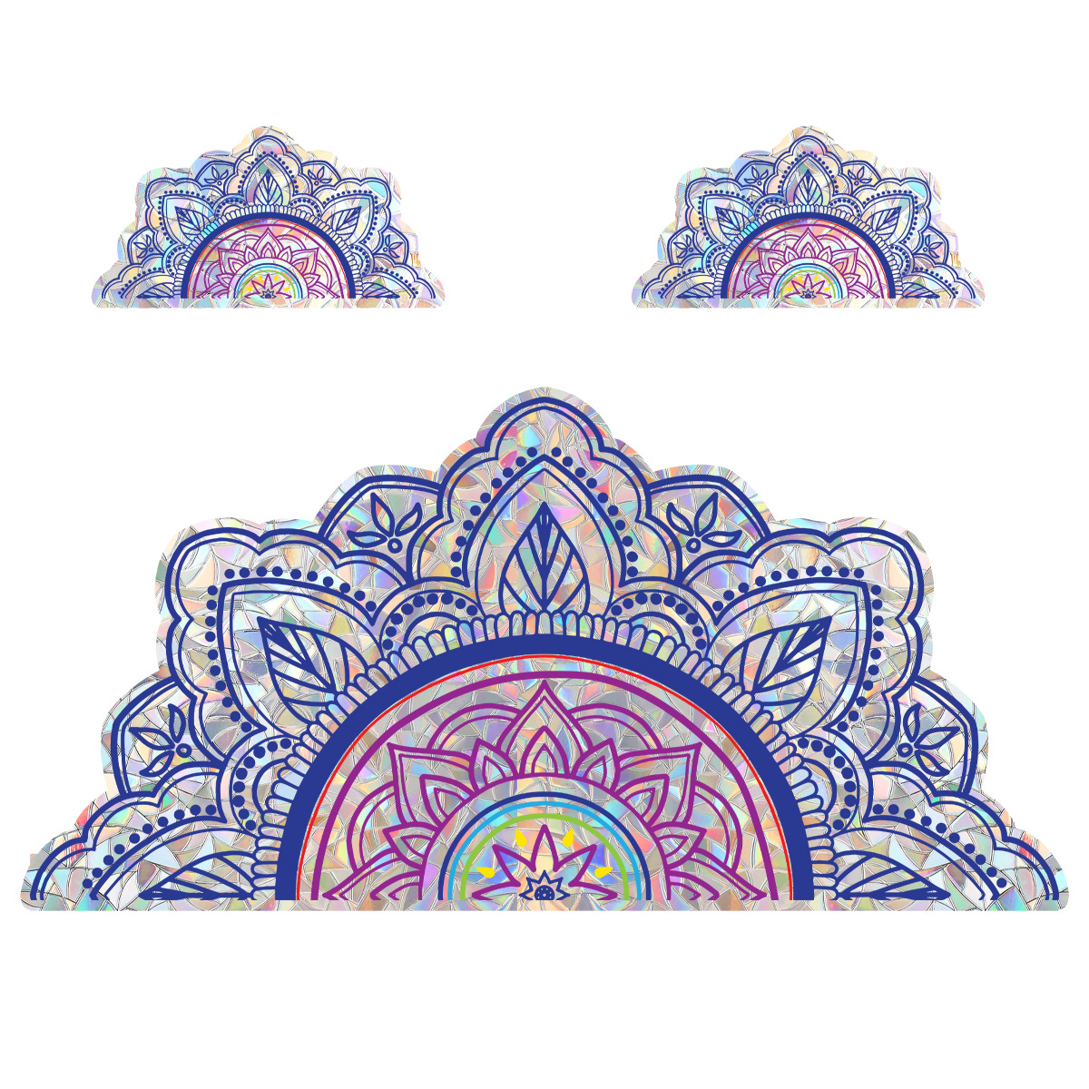 Cute Pastoral Rainbow Flower Plastic Wall Sticker Wall Art display picture 28