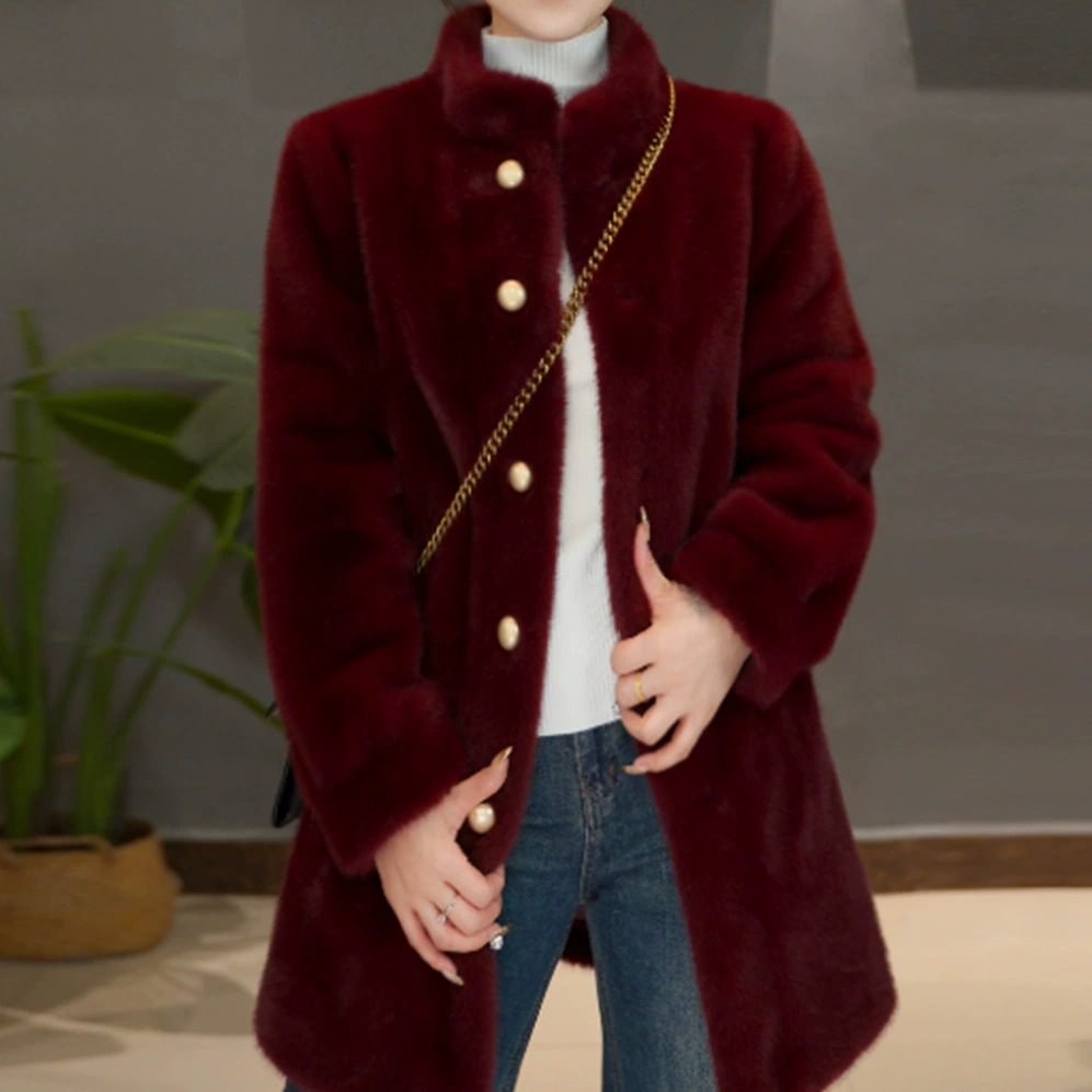 Keep warm velvet apricot jacket, increased thickness