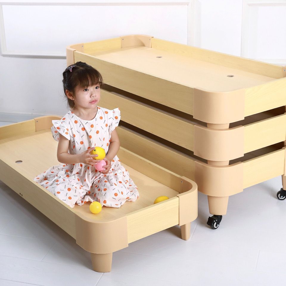 Kindergarten Bed, Kindergarten Solid Wood Bed, Early Education Care Class, Primary School Student Nap Bed, Nap Bed, Special Stacking Bed