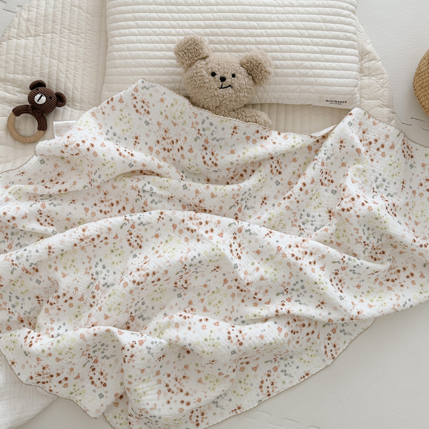 Retro cotton gauze children's duvet for new born