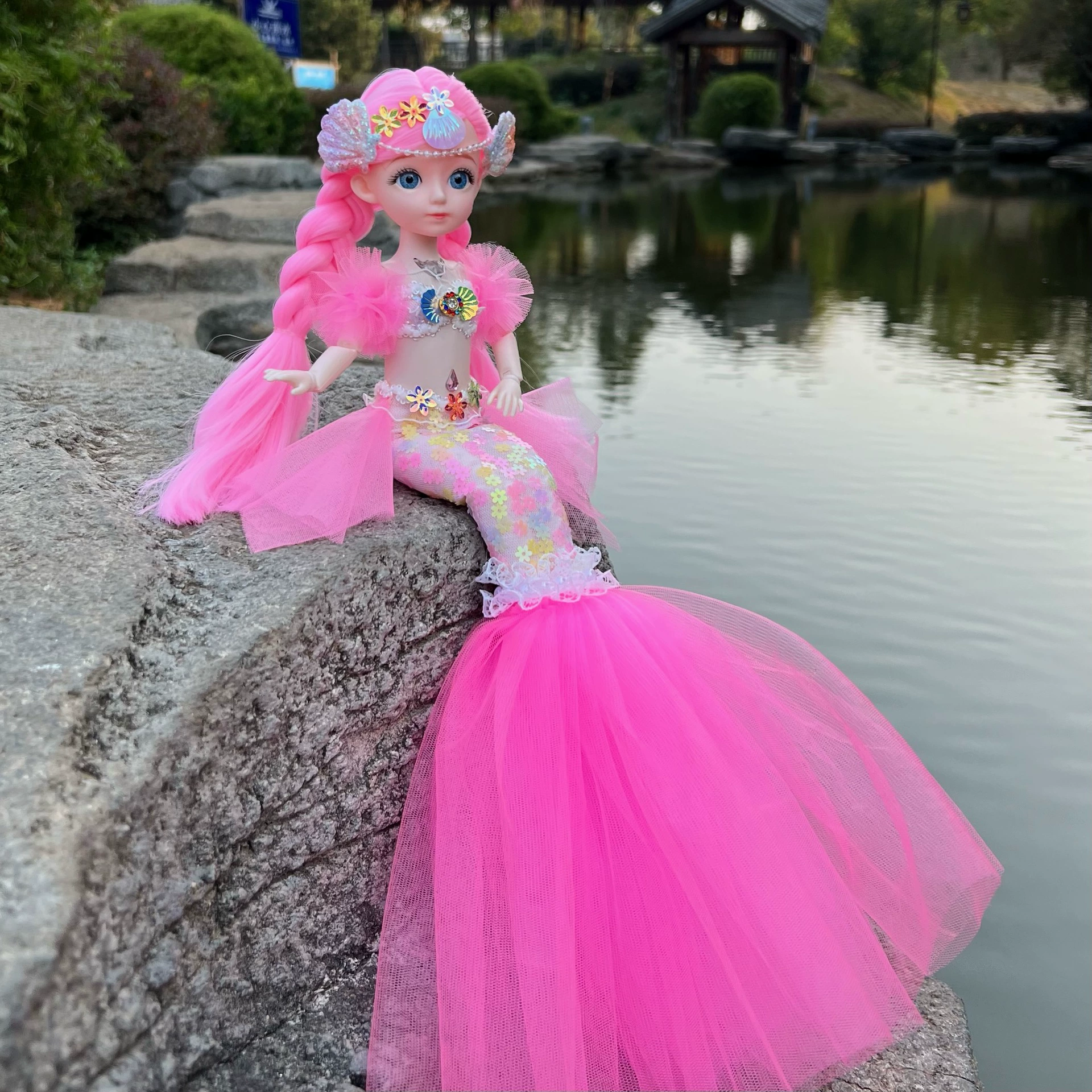 Doll, children's toy, 12 inch, mermaid, Birthday gift
