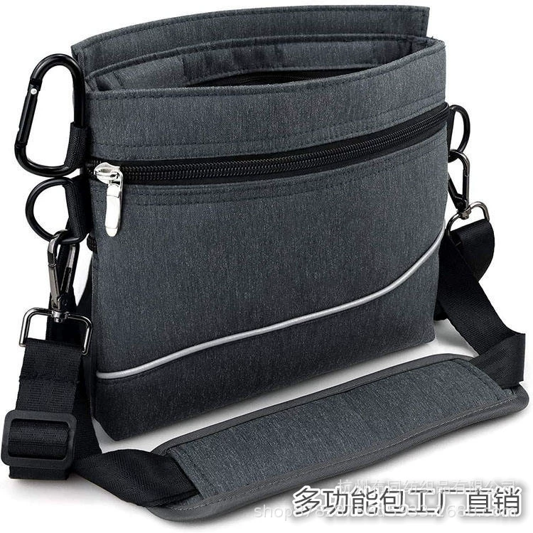 Сумка для переноски домашних животных с магнитной пряжкой для собак со съемным внутренним мешком для собачьей еды, встроенным дистрибьютором мешка для стула