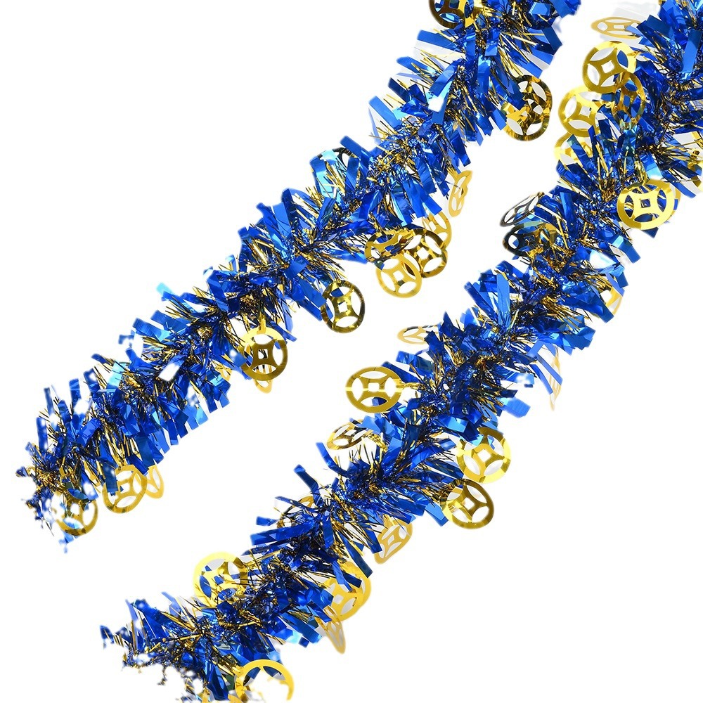 Festival Qingming al por mayor tira de cobre colgante espuma tira de lana 2m 9cm atmósfera artículos decorativos multicolores