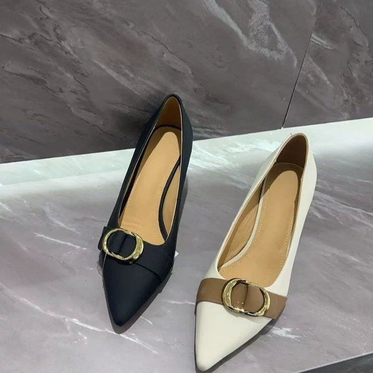 Французские заостренные туфли на каблуках на каблуках женские 2025 новые модные дикие ретро феи одиночные ботинки сандалии