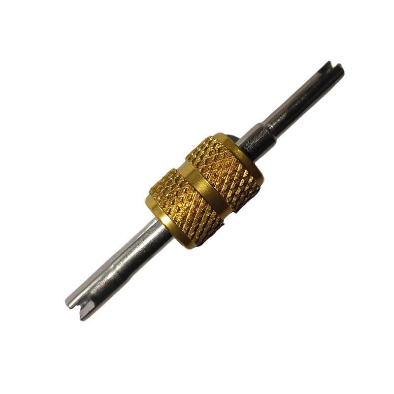 轮胎气门芯拆卸螺丝刀气芯放气铝合金彩色汽车空调气门芯扳手双头