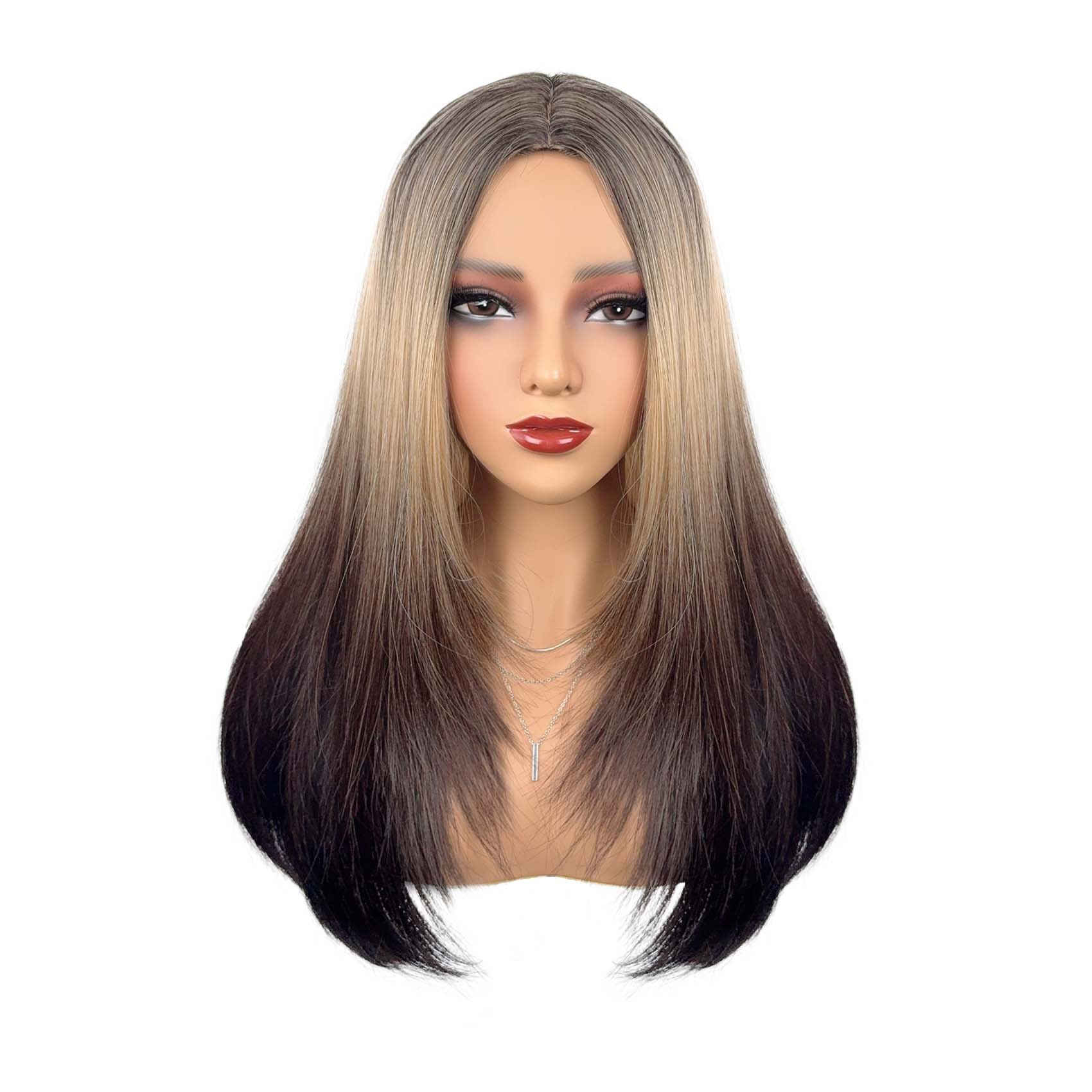 Transfronterizos Europeos y estadounidenses de moda damas divididos teñidos parcas de pelo largo micro rizado parcas de pelo