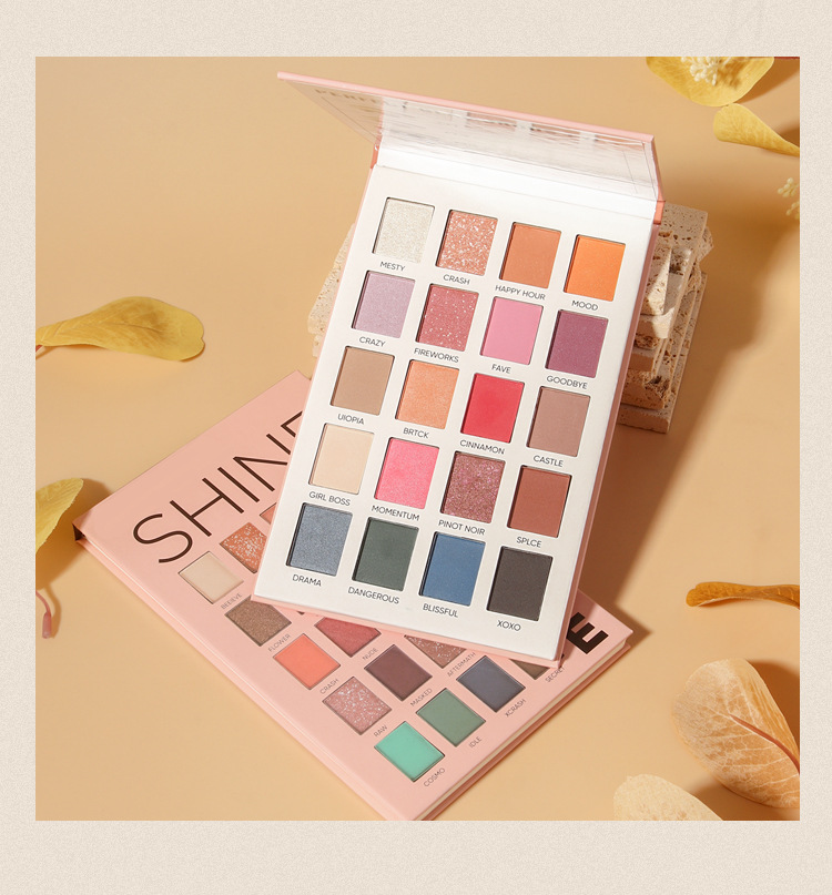 MISSYOUNG Cross-border 20-color eyeshadow palette, paper eyeshadow, pearlescent eye makeup, matte eyeshadow, Amazon undefined