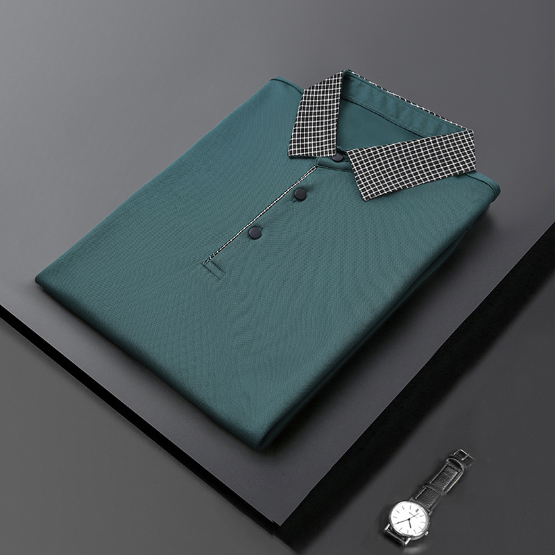 Camiseta polo nueva 2024 con mangas largas y solapa moderna para hombre, camiseta informal de negocios para hombre, ropa de primavera y otoño para hombre