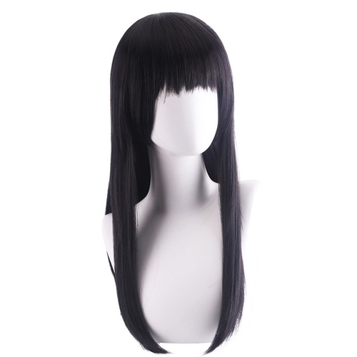 Cardamom Mitaka Asa cos wig War Demon Chainsaw Man 2 Chainsaw Man long black straight hair uniform fake hair