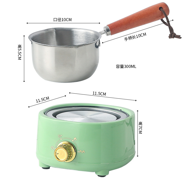 DIY製作器具ワックス瓶砂糖ショートニング溶融鍋加熱炉保温ミルクステンレス溶融ワックスミニ鍋|undefined