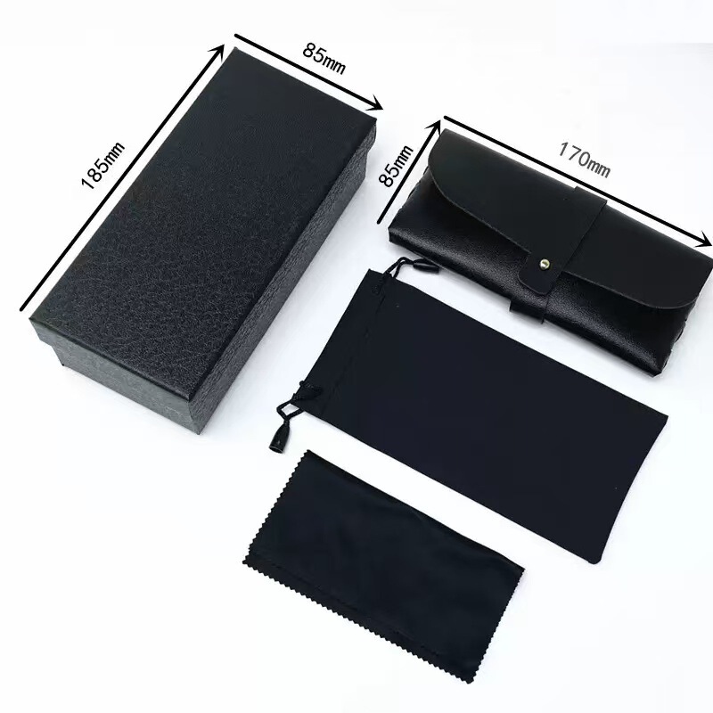 Casual Classy Glasses Case Hard Case Glasses Accessories Glasses Cloth Convenient and Classy Glasses Leather Case Batch