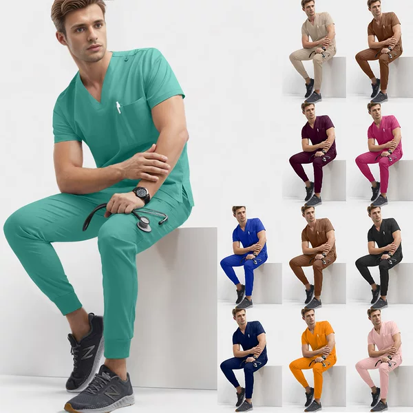 Nianqing Hand-washing Clothes for Men and Women Same Size Plus Size European and American Hot-selling Quick-drying Work Clothes for Doctors and Nurses suit
