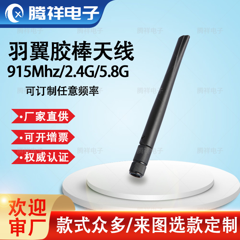 厂家直供2.4G/5.8G 5dbi双频船浆天线扁平直式扁状天线 腾祥电子