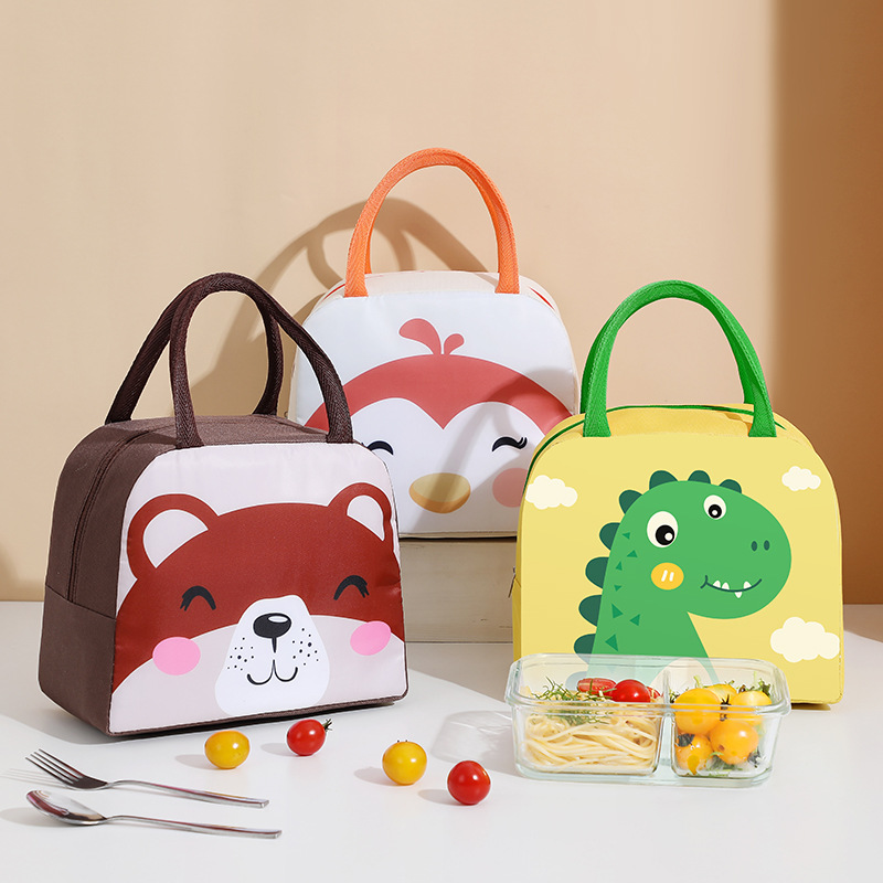 Cute Insulated Household Lunch Bag Cartoon Bento Bag Portable Bento Bag Lunch Bag Insulated Bag Lunch Box Bag
