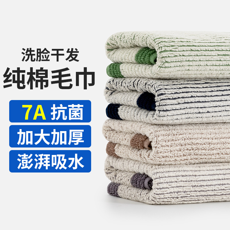 Cotton antibacterial quick dry soft towel for face washing for home…