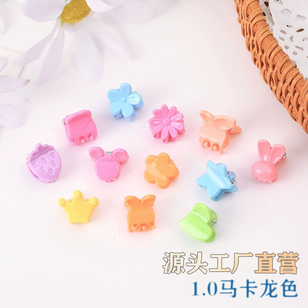 Оптовые маленькие заколки-крабики 1 см, цвета макарон, аксессуары для волос, заколки для челки, украшения для волос, мини-заколки, на заказ